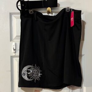 Smack Parlour Chic Black Celestial Mini Skirt